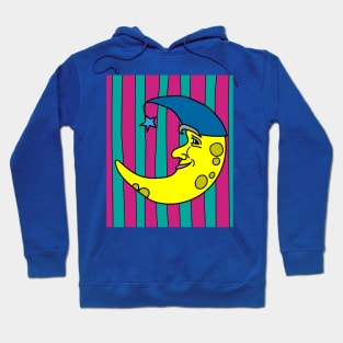 Luminous Moon Half Moon Face Hoodie